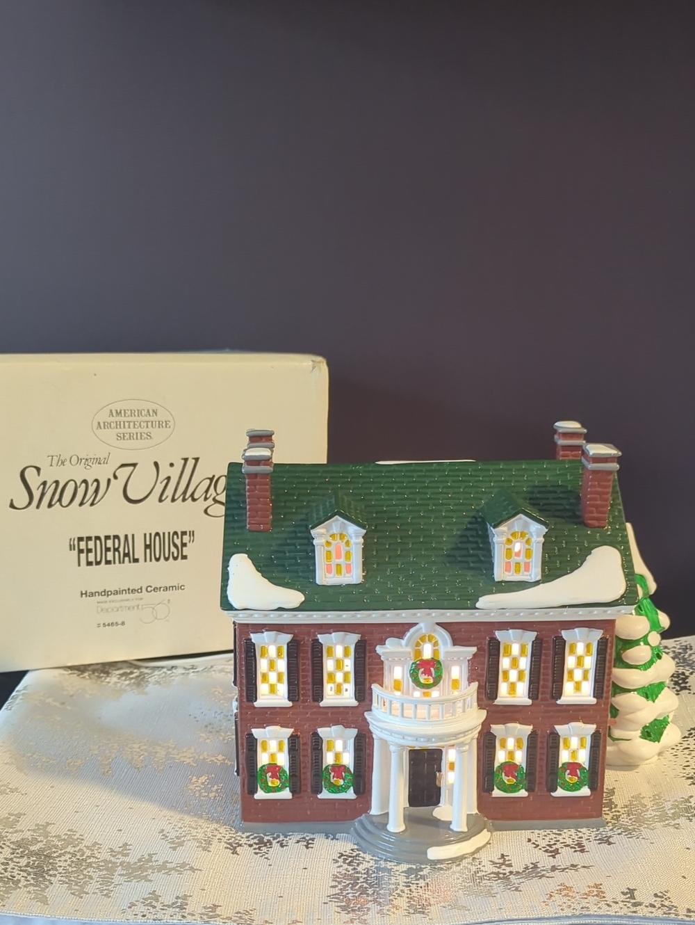 Federal House Dept 56 5465-8 American Architecture Series Original Snow Village